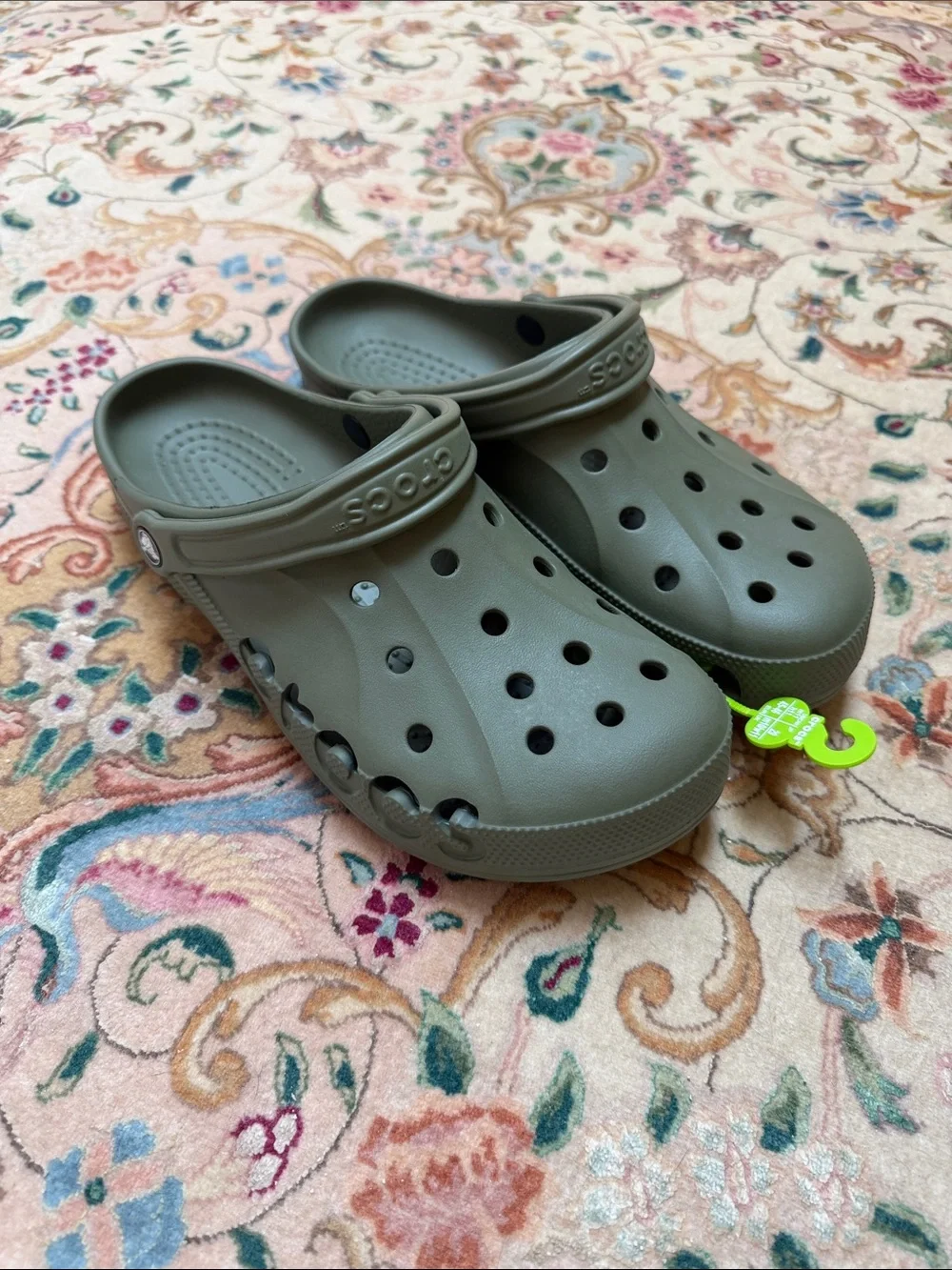 New Crocs Men Classic Clog - Olive Green - Size 11